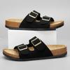 Fashion Summer SYTK Women Men Strap Slipper Buckle Sandals Arizona Clogs Flip Flop Platform Leather Beach Slides
