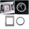 For Mercedes Benz W205 W213 E C CLS S Class C200L E200L E300L Central Console Clock Watch Frame Diamond Ring Trim Styling