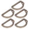 5Pcs D Rings Zinc Alloy Sturdy Durable Multifunctional Wide Application Metal D Rings for Bag Backpack BeltBronze