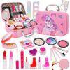 SUITSMILE Makeup Set for Kids Makeup Makeup Set for Elementary School Makeup 5th Birthday Gift for 3 4 5 6 7 8 9 10 11 12 13 Years Old Girls,