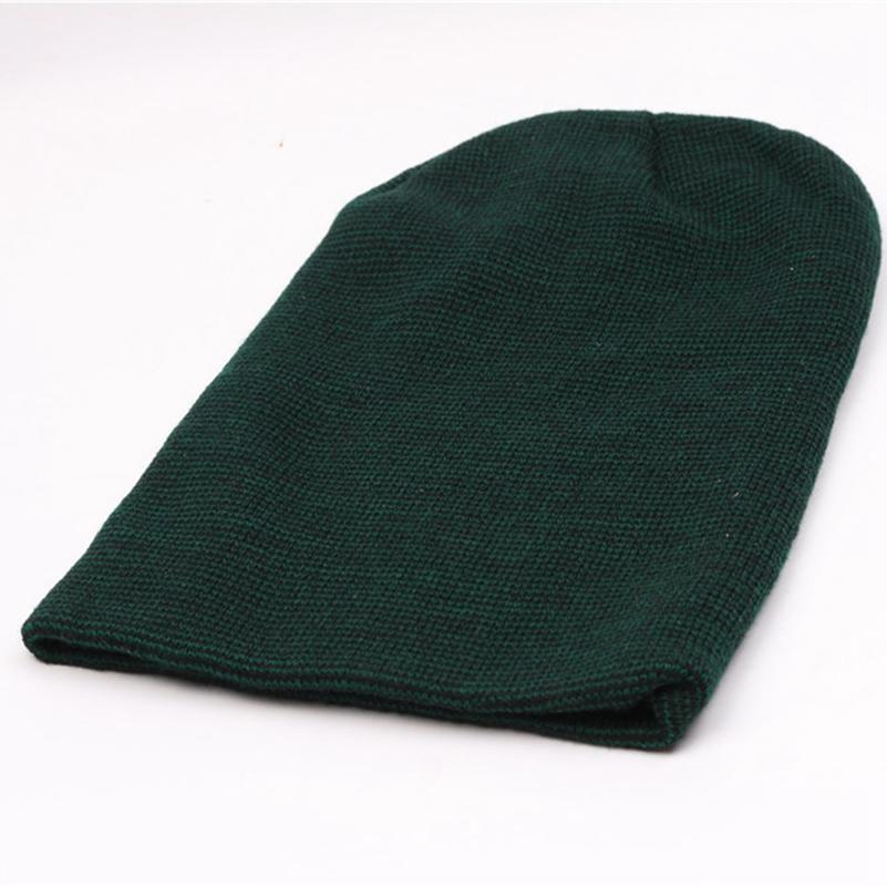 Casual Beanies Warm Stripes Knitted Femme Autumn Winter Unisex Caps