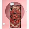Persian Carpet Floral Pattern Cover For Samsung Galaxy S23 S24 Ultra S8 S9 S10 S22 Plus Note 10 20 Ultra S20 S21 FE Case