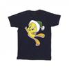 Looney Tunes Mens Tweety Christmas Hat T-Shirt