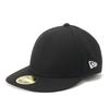 New Era Cap LP59FIFTY Hat Plain BlackWhite 7 LP5950 BASIC BLK SWHI 25J