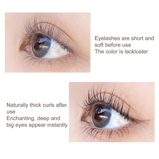 1.5g Eyelash Fiber-filled Mascara Natural Effect Curly Makeup Accessory Lasting All Day Lengthening Mascara for Girl