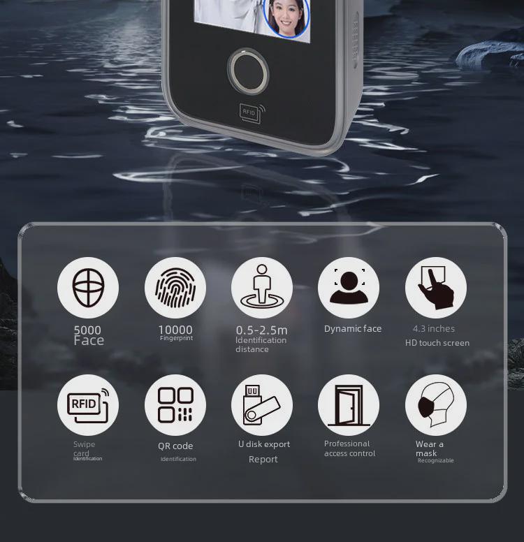 M106 Facial Recognition & Fingerprint Attendance System with Access Control