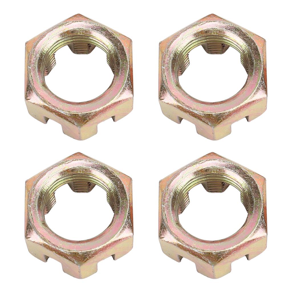 4PCS 20mm Wheel Hub Axle Castellated Nuts Steel Alloy Powerful Performance for 150cc 250cc Quad Dirt Bike ATV