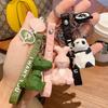 Stereo Dinosaur Keychain Key Ring Panda Koala Keychain Phone Bag Fun Pendant
