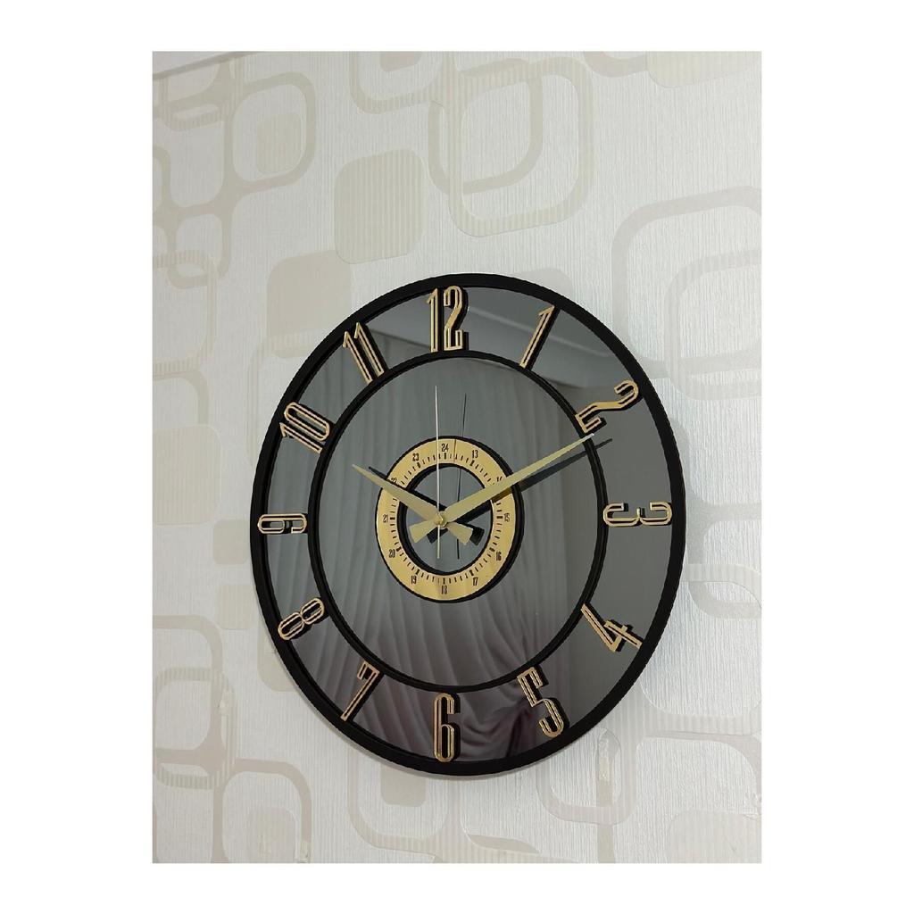 Mirrored Wall Clock (Real Mirror) 40cm Modern Design