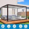 Clear Tarpaulin Outdoor Garden Rainproof Covering with Rope Multifunctional Waterproof Tarp for