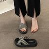 Step On Muffin Bottom Slippers, Women Wear Cool Shit In Summer, New Thick-soled Semi-drag Beach Sandals