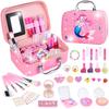 Makeup Set Girls Children Makeup Set Kids Cosmetic Set Toys Play Makeup Set Cosmetic Gift Set 6 7 8 9 10 Year Old Girls Birthday Present Children's