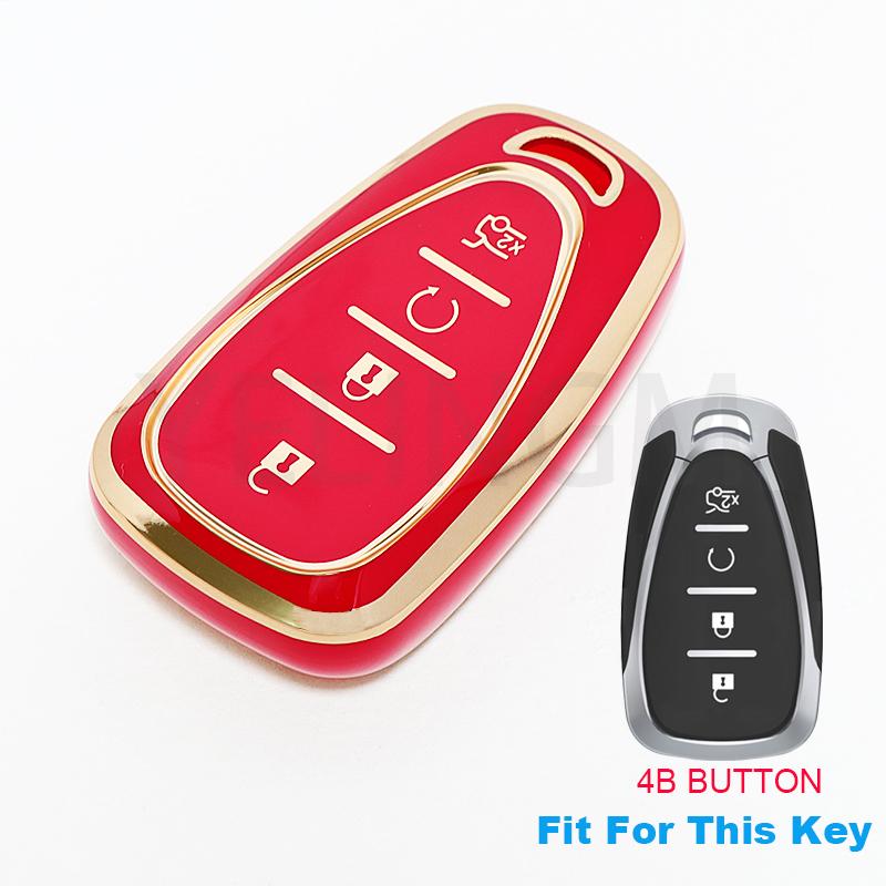Car Key Case Cover For Chevrolet Chevy Cruze Traverse Spark Equinox Sonic Volt Bolt Malibu Camaro 2/3/4/5 Buttons Auto Shell Fob
