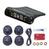 Car TPMS External Tire Pressure Gauge Monitoring System Alarm 4 Sensors Solar Powered Digital LCD Display Security Alarm Systems