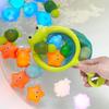 Have Fun In the Bath LED-lit Goldfish Scooping Set (1 Fishing Net, 8 Sea Creatures) Fishing Bath Toy, Floating Water Play, Swimming, Fun, Educational