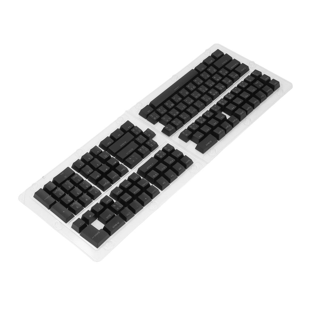 132 Keys Thai Keycaps Set ABS OEM Height Translucent DIY Thai Keyboard Keycaps Replacement for 61