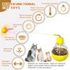 Cat Toy Flashing Ball Transparent Bulb Shape Tumbler Toy Turntable Bucency Teaser Ball Kitten Training Function Pet Supplies