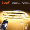 Tuya DC 5V USB COB LED Strip Light 320LEDs/M Wireless WiFi Remote Dimmable Cabinet TV Backlight Tape Alexa Google Voice Control