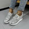 Large Size Sports Shoes for Women's Spring New Sequined Sports Shoes for Women