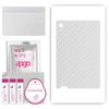 apgo Protective Skin Sticker for the Back Compatible with Lenovo Pad, Wrap Film, Foil, Vinyl - Pattern Transparent Carbon