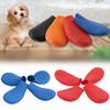 4Pcs WaterProof Pet Socks Rubber Pet Dog Rain Boots Pet Supplies Dog Rain Shoes  Puppy