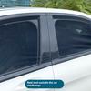 1 Pair Car Rear Window Sunshade UV Protect Shield Mesh Prevent Mosquito Sunshine Privacy Protection Elastic Folding Curtain for Most Vehicles Sedans