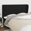 VidaXL Headboard with Ears Black 203x23x118-128 Cm Fabric3118414
