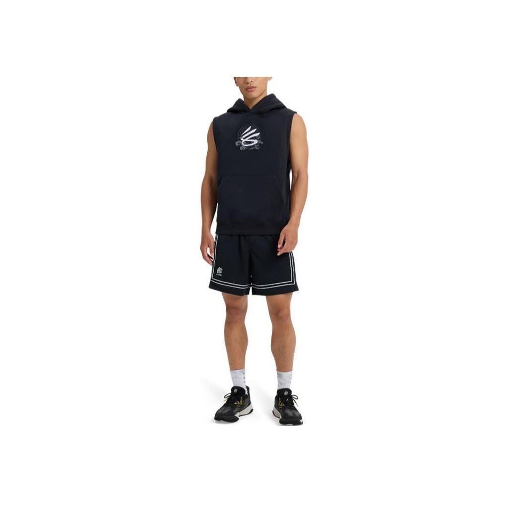 Under Armour Curry China Tour Series Training Breathable Hooded Sleeveless Vest Men Vests Black 6001841-001