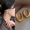 New Geometric Hoop Earrings For Woman Fashion Korean Jewelry Temperament Girl's Daily Wear Earrings