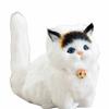 Fluffy Simulation Cat Plush Toy Cute Imitation Cat Plush Doll Plush Cats with Sound  Easter Gifts