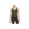 Swoosh Solid Medium Support Quick-Dry Sports Tank Top Women Tops Khaki-Green DV9898-325