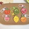 1Pcs/5Pcs Women Keychain Wallet Cute Fruit Keychain Hanging On Backpack Resin Keychain Gifts Strong And Durable Decoration