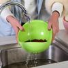Food Grade Plastic Rice Beans Peas Washing Filter Strainer Green Pink Color Basket Sieve Drainer Cleaning Gadget