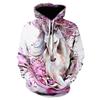 New Hot Animal 3D Print Sweatshirts Painted Horse Men/women Hoodie Design Harajuku Pullover Autumn And Winter Hoodie