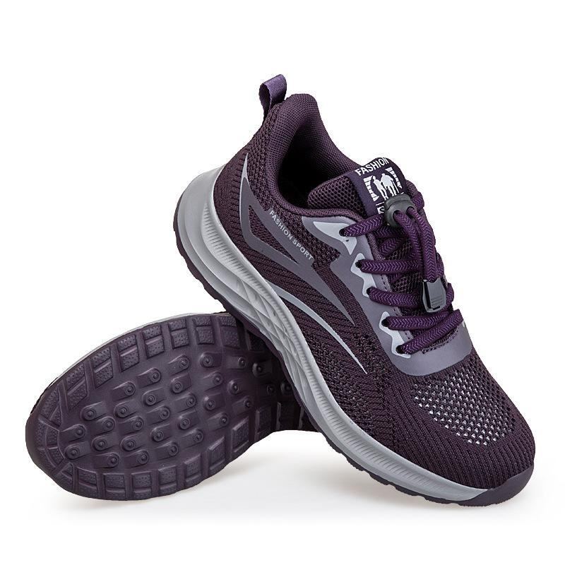 Elderly Shoes Flying Woven Large Mesh Breathable Mesh Walking Shoes Breathable Light Comfortable Elderly Shoes Parents Shoes