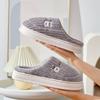 New Autumn and Winter Cotton Slippers Women's Home Household Couple Indoor and Outdoor Warm Thick-bottomed Fluffy Slippers Men