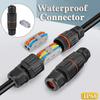 IP68 Waterproof Joint Wire Quick Connection Waterproof Connector 2/3 Pin Solder Less LED Lamp Wiring Outdoor Rainproof Terminal