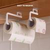 Adjustable Sanitary Plastic Tissue Holder Self Adhesive Kitchen Tissue Bathroom Tissue Storage