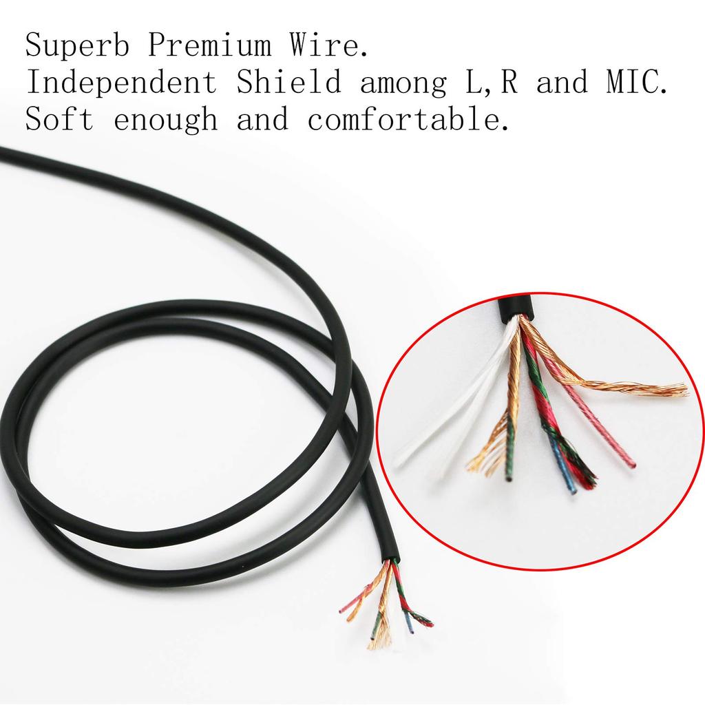 NewFantasia Replacement Audio Cable for EPOS and H3 Gaming Headsets H6Pro, GSP301, PC38X, GSP302, GSP602, GSP601, (1.3m/4.3ft)