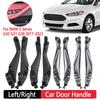 Car Interior Door Handle Black/Carbon Fibre Front Rear Left Right Door Pull Trim Cover for BMW 5 Series G30 G31 G38 2017-2023