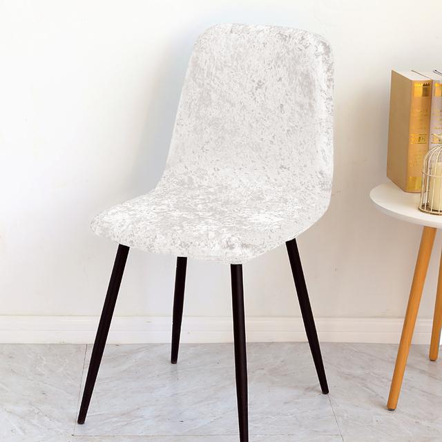 1 шт., чехлы на стулья из блестящей бархатной ткани, чехол для барного стула, короткий размер, чехол для сиденья Cvoers для гостиной