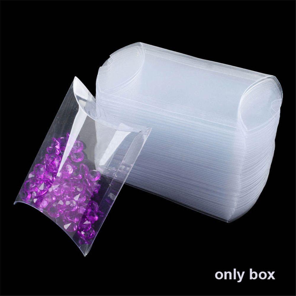 50pcs/set Cute Wedding Favors Present Pocket Gift Bag Cookie Pouch Pillow Shape Candy Boxes