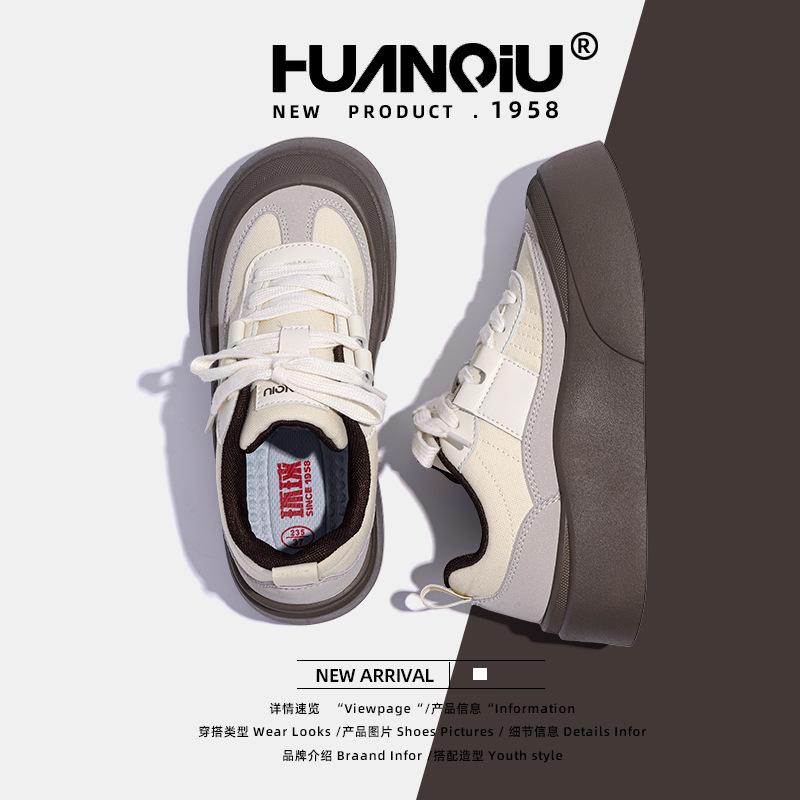 Global Platform Casual Board Shoes Women's ZHQ68209 Spring New Student Height Increase Versatile Height Increase Casual Women's Shoes