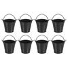 PATIKIL Small Handled Metal 8pcs Mini Galvanized Colorful Easter Buckets for Party Favors and Black 2.4"x2" Buckets, Buckets, Crafts, Decorations,