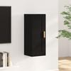 VidaXL Wall Cabinet Black 35x34x90 Cm Engineered Wood 812466
