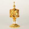 Creative Hollow Tower Incense Burner Arabic Style Incense Burner For Home Hotel Decoration Golden Metal Bakhoor Incense Holder