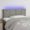 VidaXL LED Headboard Bedroom Furniture Single Bed Accessory Headboard Interior Light Grey 3121654