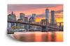 Photomural Lower Manhattan Skyline And Brooklyn Bridge Smooth Vinyl 90x60
