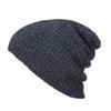 Casual Beanies Warm Stripes Knitted Femme Autumn Winter Unisex Caps