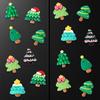 Christmas Tree Refrigerator Stickers Christmas Refrigerator Atmosphere Decoration Cute Resin Magnetic Refrigerator Stickers